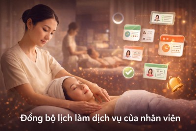 Tính quan trọng của đồng bộ lịch làm dịch vụ trong phần mềm quản lý Spa, Massage