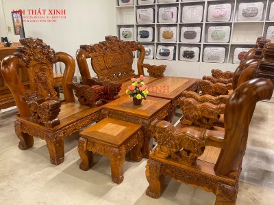 Bàn ghế gỗ phòng khách 2