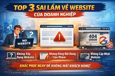 Top 3 Sai Lầm Về Website Của Doanh Nghiệp Khiến Bạn Mất Khách Hàng Mỗi Ngày