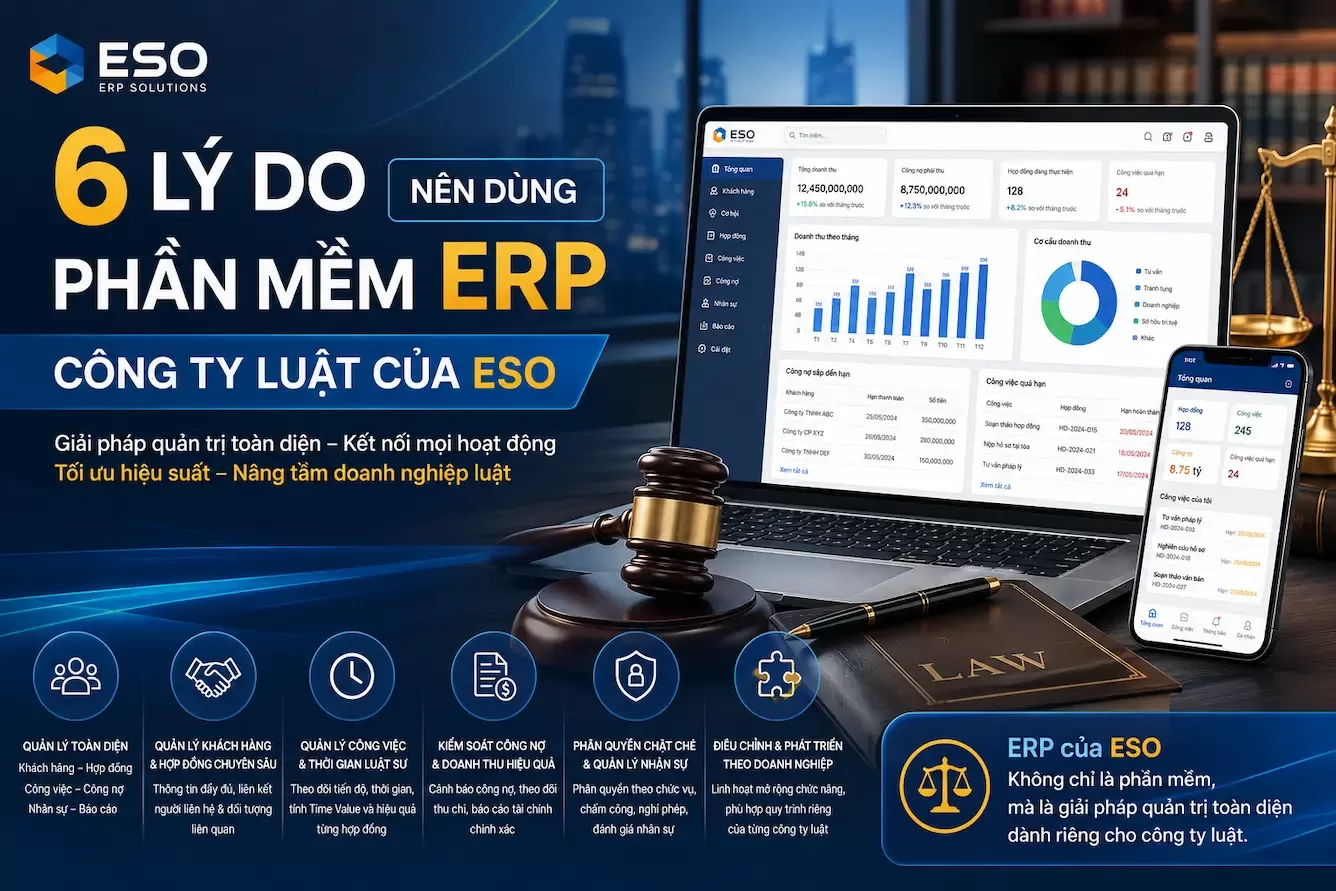 Phần mềm ERP công ty luật