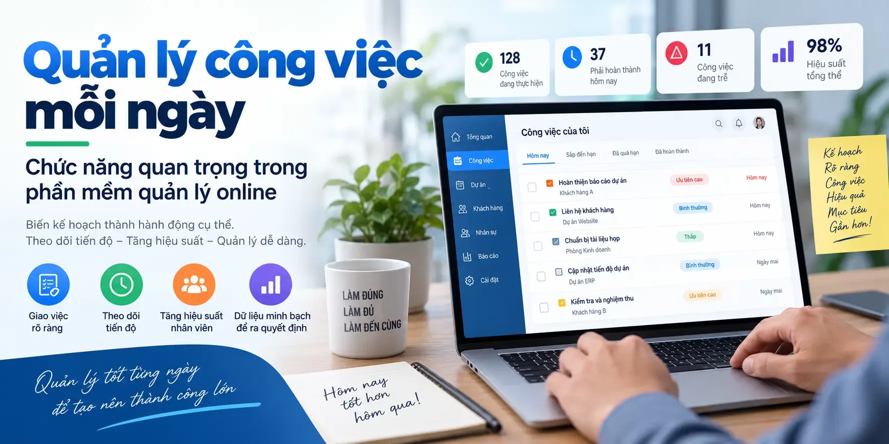Quản lý công việc hàng ngày