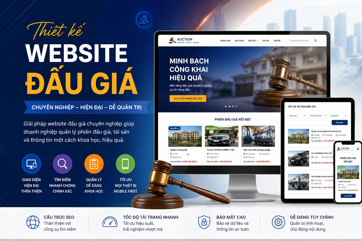 Thiết kế web đấu giá
