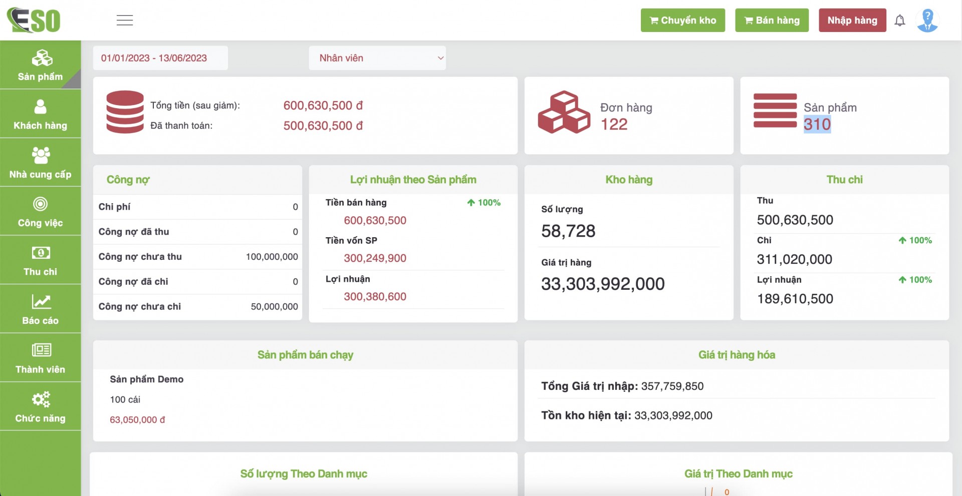 Pm Quản lý bán hàng