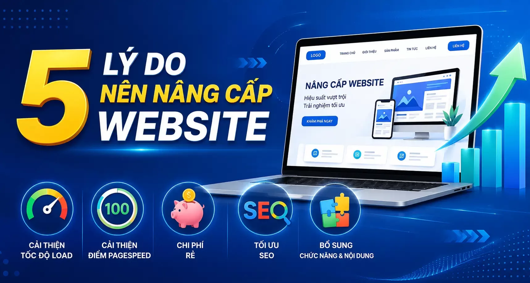 5 lý do bạn nên nâng cấp website hiện tại ngay lúc này