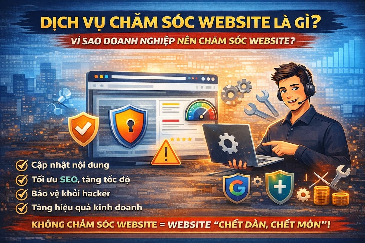 Dịch Vụ Chăm Sóc Website
